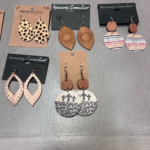 Light‎ Weight Earrings Bundle Set Of 9 Boho Hippie Design. Trending - Picture 3 of 11